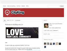 Tablet Screenshot of blog.cityking.com